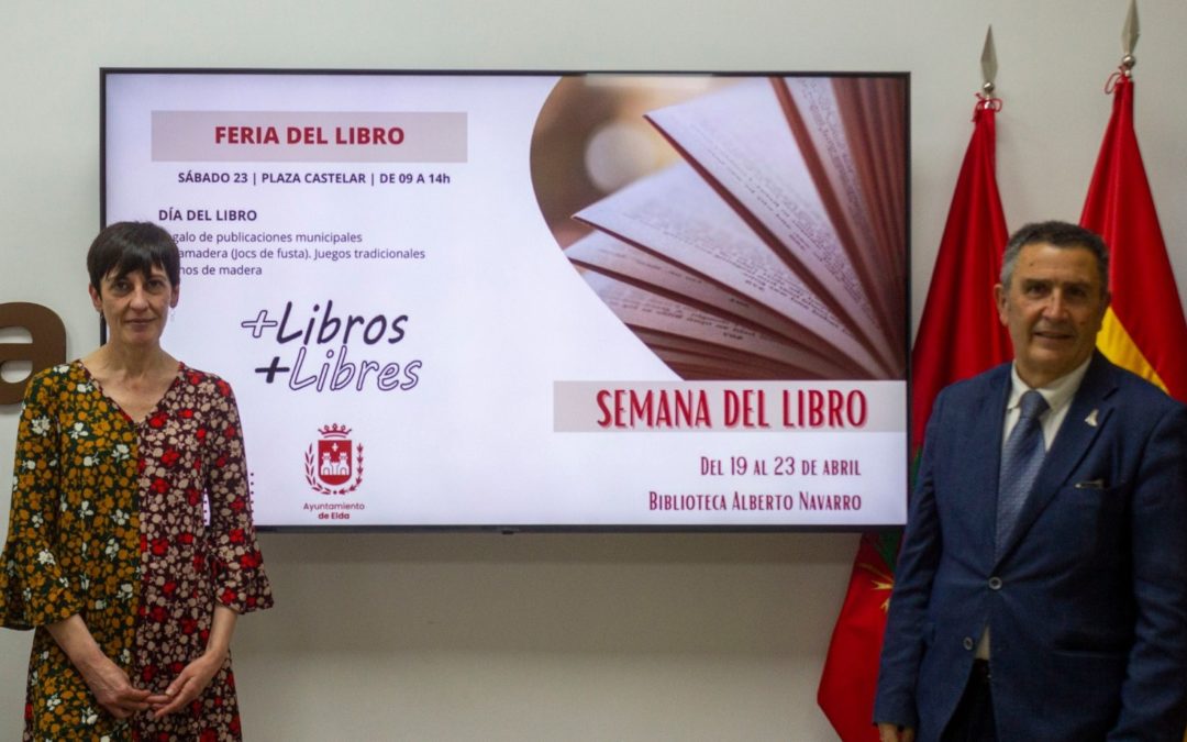 Elda celebra el Día del Libro con una semana de actividades en la Biblioteca Municipal y con una feria en la Plaza Castelar el sábado 23 de abril
