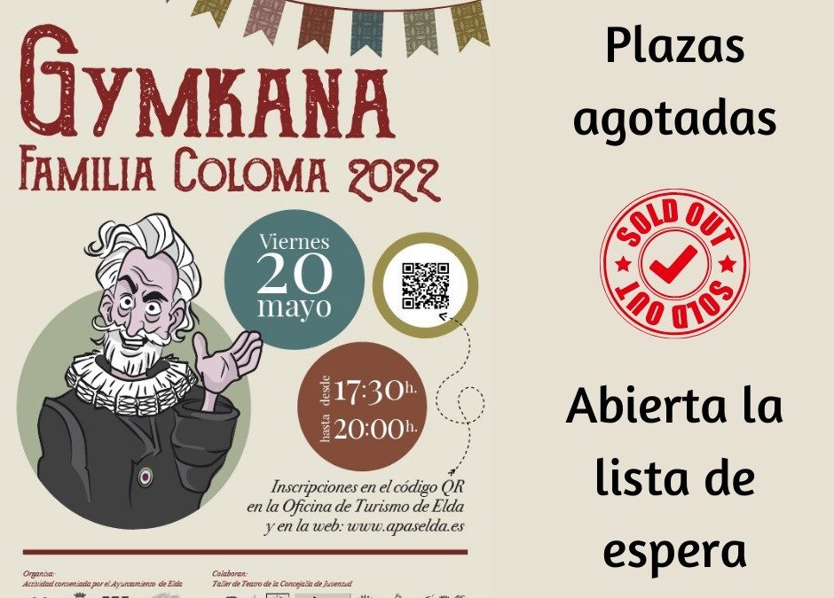 Doscientas personas disfrutarán el próximo viernes 20 de mayo de la Gymkana Teatralizada de la Familia Coloma