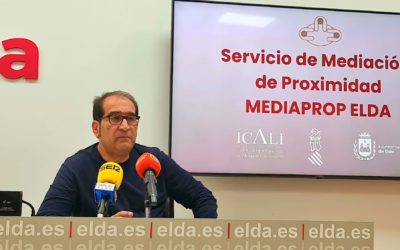 El servicio Mediaprop de Elda ha llevado a cabo hasta la fecha diez mediaciones gratuitas para resolver conflictos entre ciudadanos y colectivos de manera consensuada
