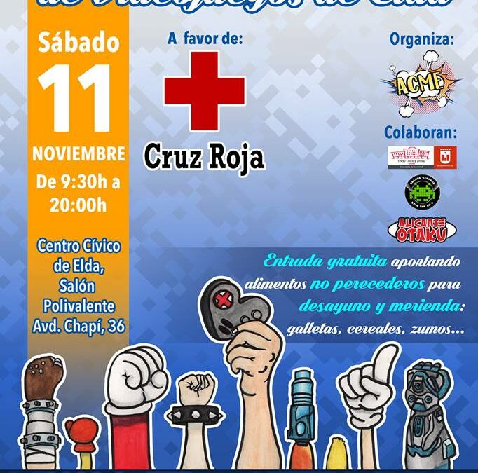 Asociación ACME y la concejalía de Juventud  preparan una Jornada Solidaria de Videojuegos a favor de Cruz Roja