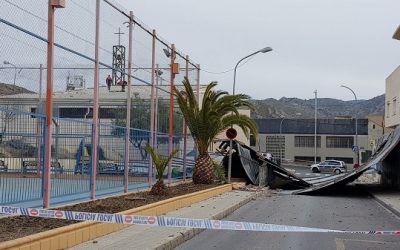 La Policía Local lleva a cabo 19 intervenciones el fin de semana como consecuencia del viento