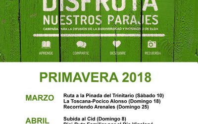 Medio Ambiente programa nueve rutas dentro de la campaña “Disfruta nuestros parajes”