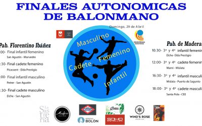 Elda acogerá las finales autonómicas de balonmano de los XXXIV Juegos Deportivos