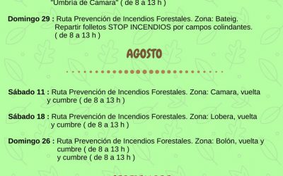 Medio Ambiente activa el voluntariado de   prevención de incendios forestales y vigilancia