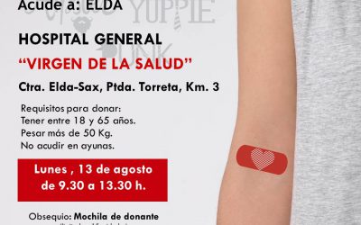 Elda suma más de 1.300 donantes de sangre en el primer semestre del año