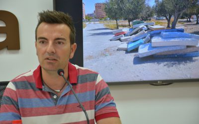 La Policía Local identifica al responsable del abandono de más de 100 colchones