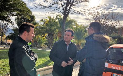 Las labores de mantenimiento de parques y jardines ya han comenzado en Elda