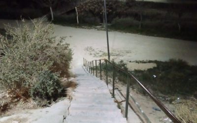 El Ayuntamiento de Elda ilumina y repara los accesos a las instalaciones de la Sismat desde el barrio de Huerta Nueva