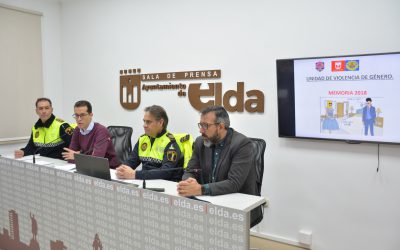 La Policía Local de Elda presenta la memoria de las actuaciones realizadas por la Unidad de Violencia de Género con un balance positivo