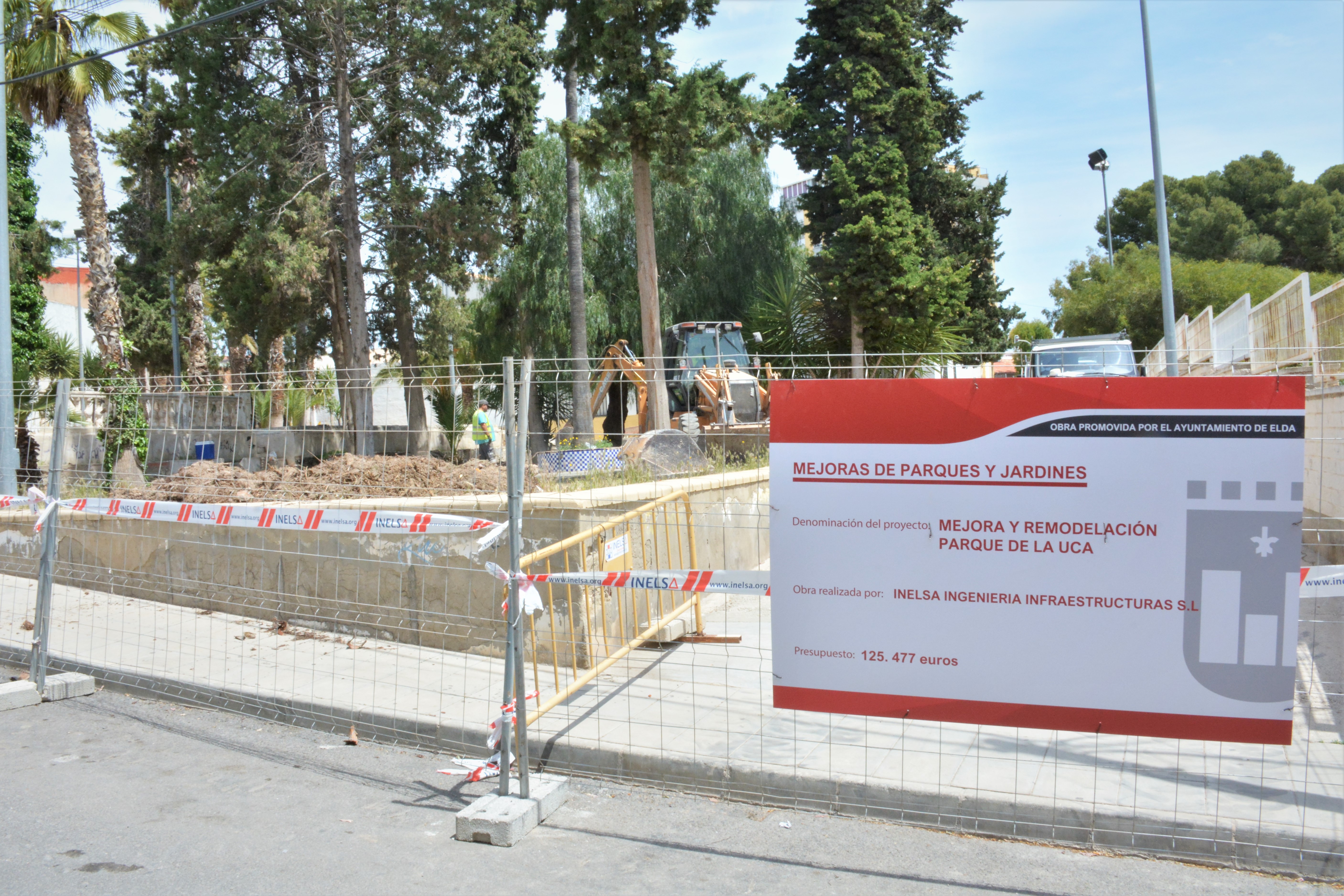 Comienzan las labores de renovación y remodelación del Jardín de la UCA, en el barrio de La Estación