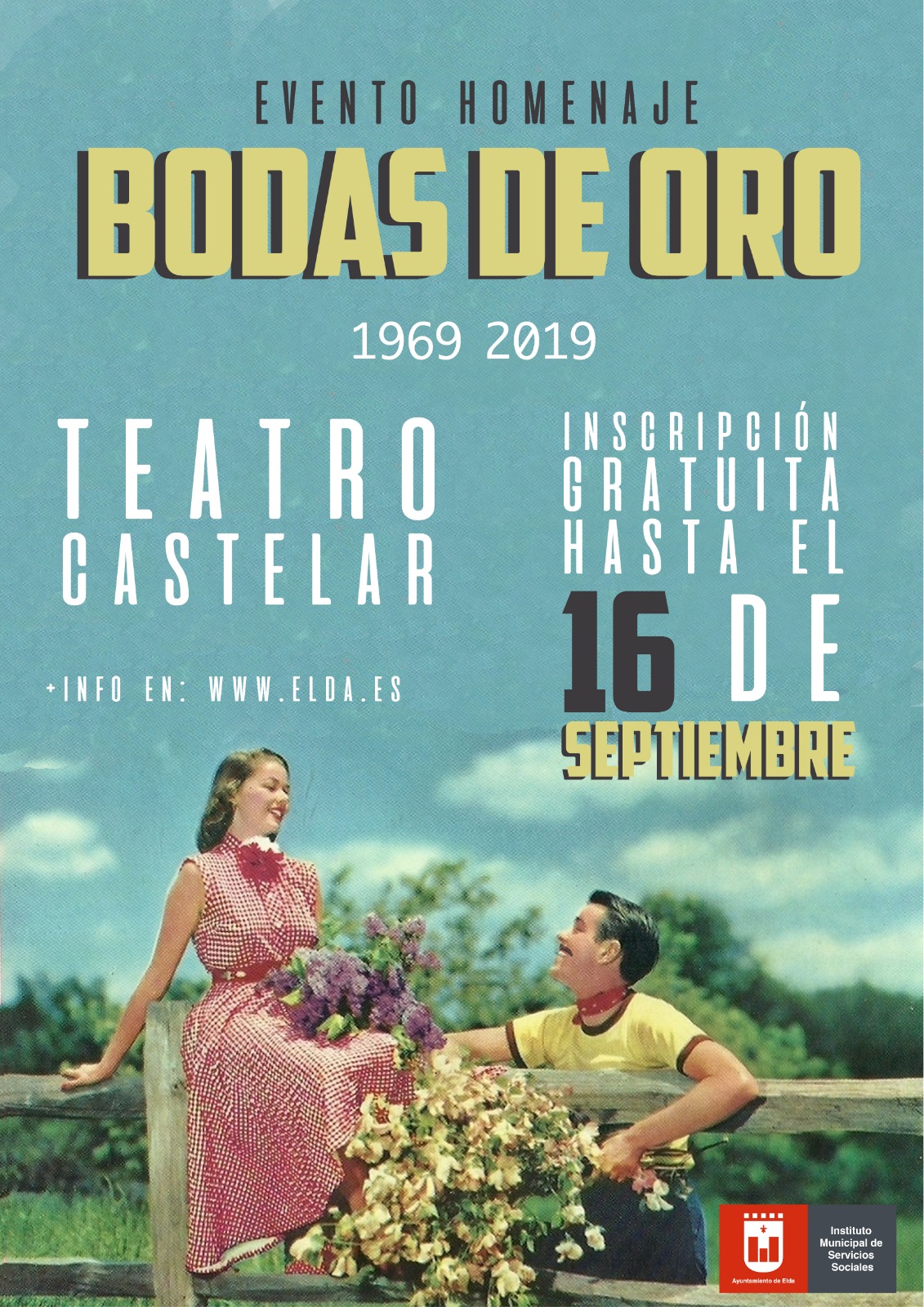El Teatro Castelar acoge mañana el homenaje del Ayuntamiento a catorce parejas que celebran este año las Bodas de Oro