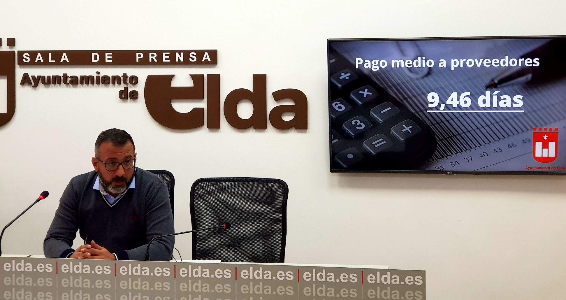 El Ayuntamiento de Elda sitúa en 9,46 días el Plazo Medio de Pago a proveedores