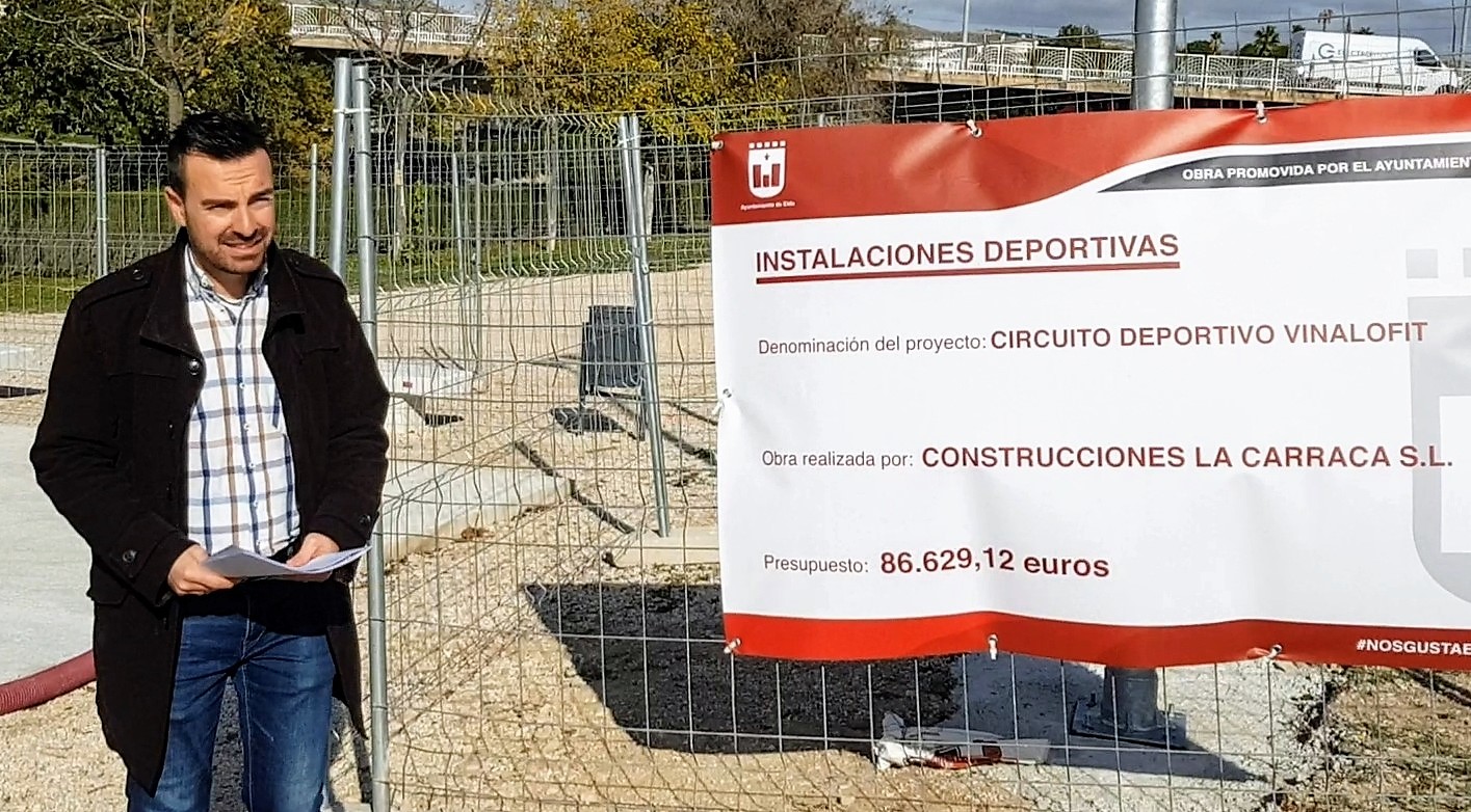 El circuito saludable de los jardines del Vinalopó empieza a ser una realidad con el inicio de las obras