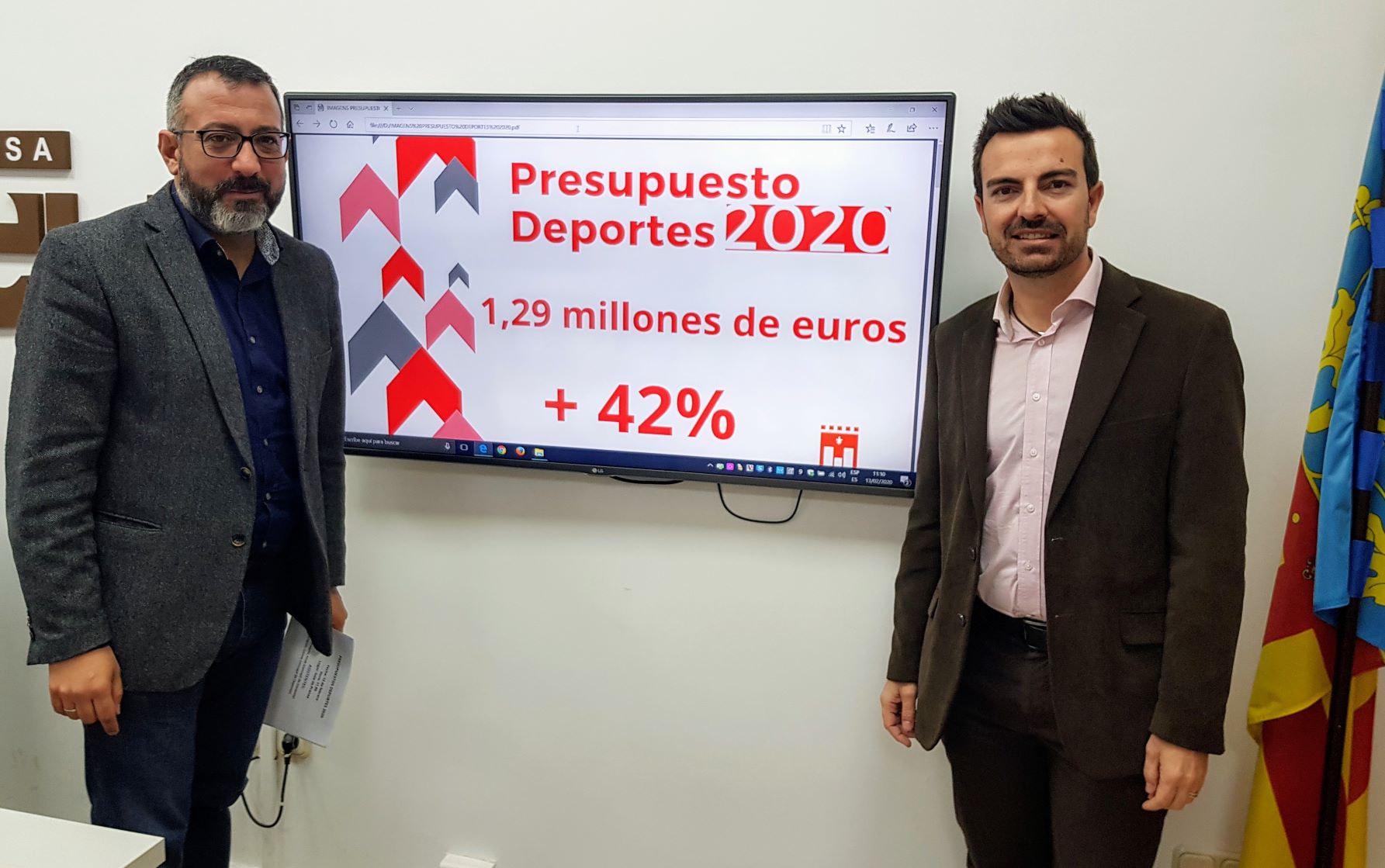 El presupuesto de Deportes crece un 42% e incluye un incremento de las inversiones en instalaciones y de las ayudas a clubes, deportistas y ampas