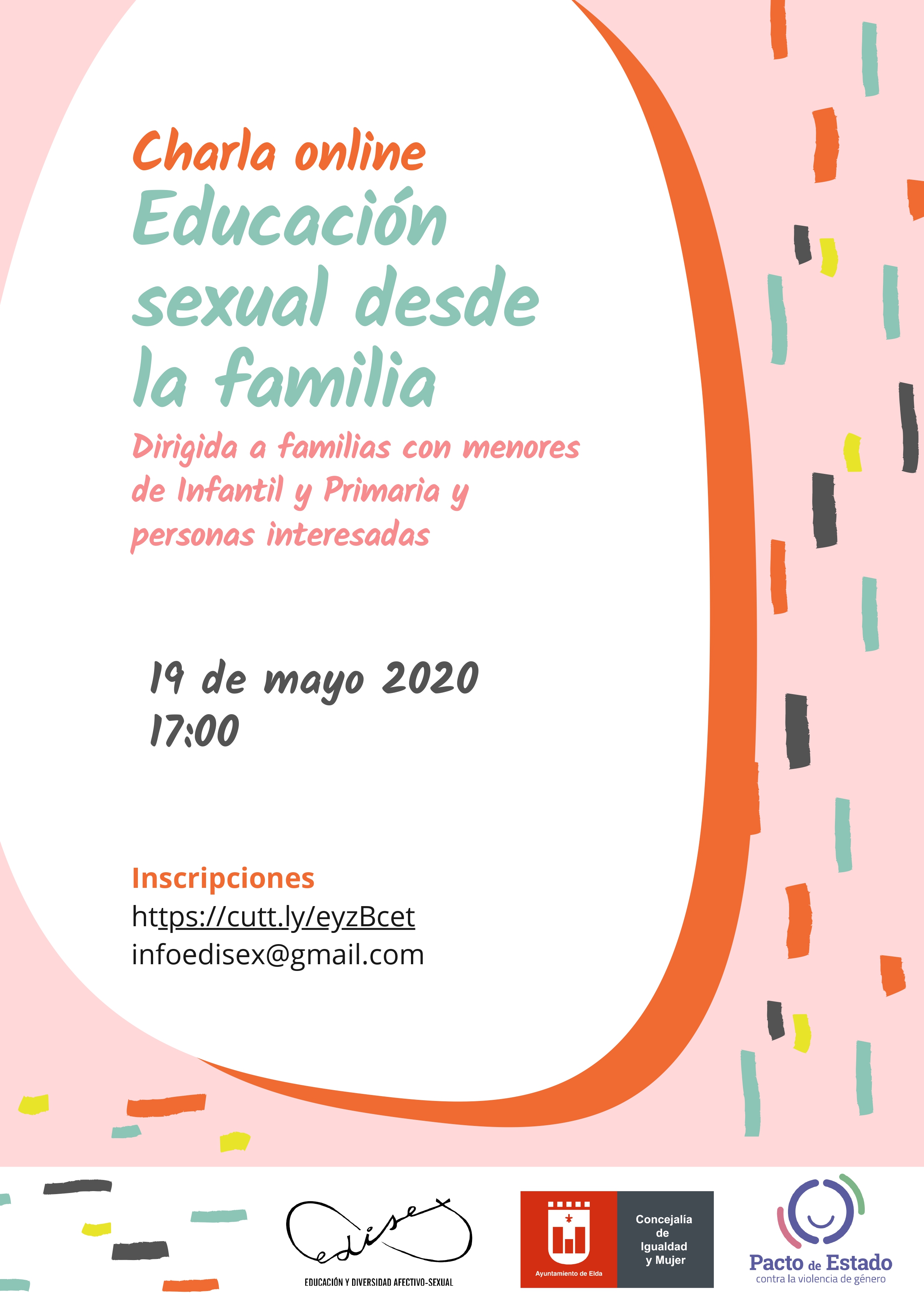 La Concejalía de Igualdad y Mujer organiza una conferencia online sobre educación sexual desde la familia
