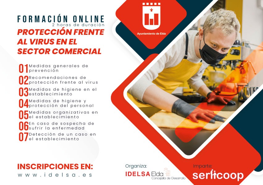 Idelsa ofrece un curso online para los comercios sobre buenas prácticas de higiene y medidas de seguridad frente al coronavirus
