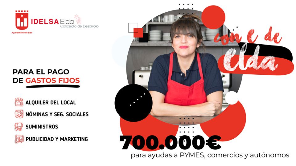 El Ayuntamiento de Elda ha recibido 362 solicitudes de ayudas para pymes, autónomos y comercios en los cuatro primeros días