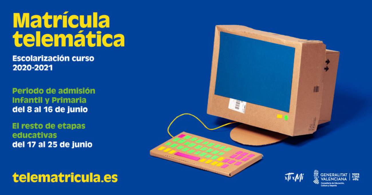 El plazo de admisión telemática en los centros eldenses de Infantil y Primaria ha comenzado hoy y continuará hasta el 16 de junio