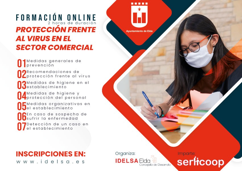 Idelsa ofrece un nuevo curso online sobre medidas de higiene y seguridad frente al coronavirus dirigido a academias, centros educativos, deportivos, de ocio y cultura