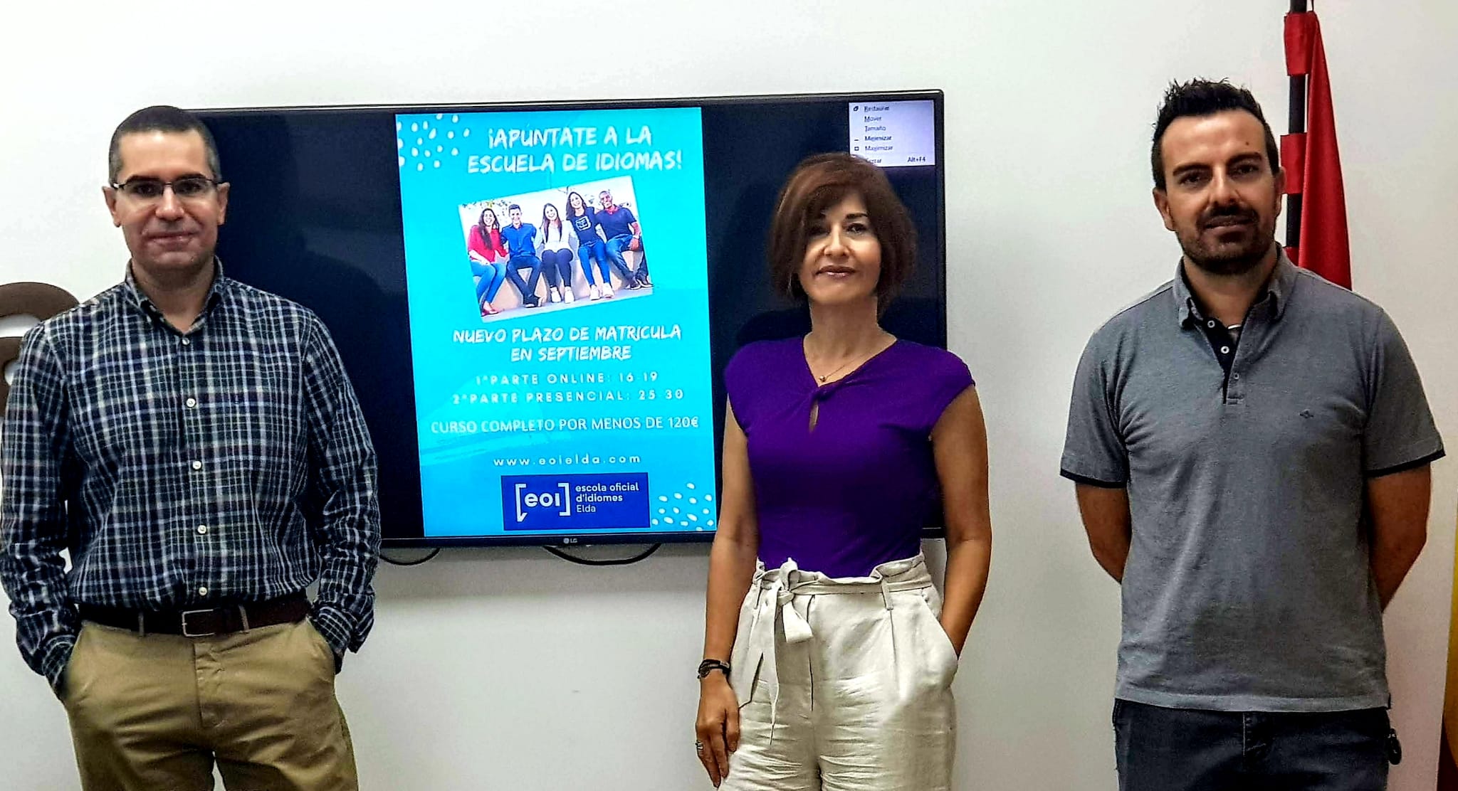 La Escuela Oficial de Idiomas de Elda abre el proceso de matriculación para el próximo curso