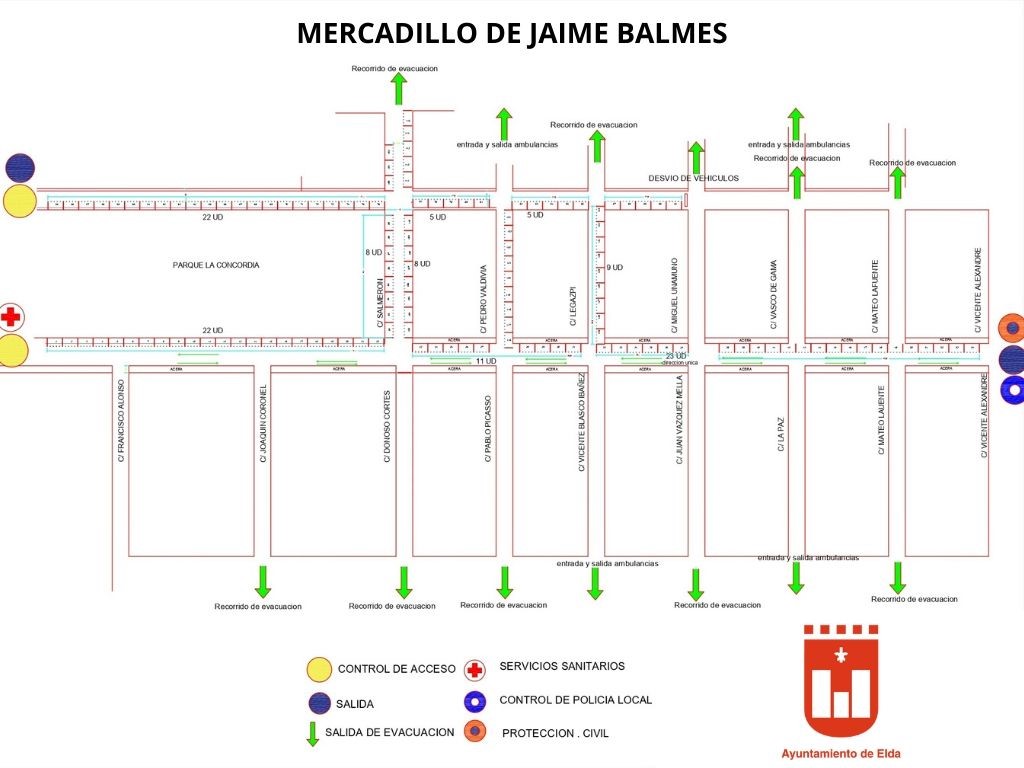 El Ayuntamiento de Elda reabre mañana el mercadillo en Jaime Balmes bajo estrictas medidas de seguridad e higiene