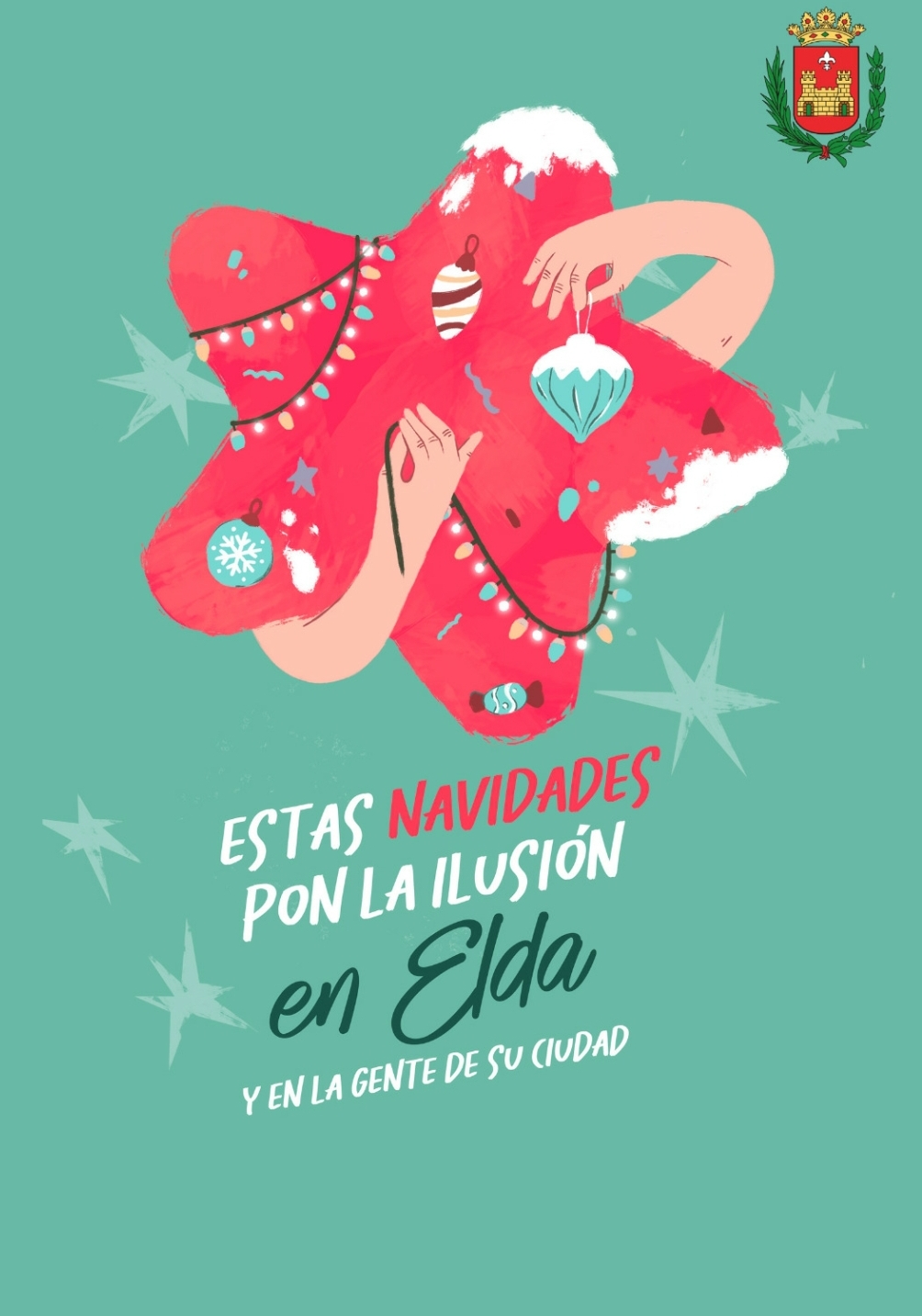 El Ayuntamiento de Elda enciende mañana viernes el alumbrado navideño para incentivar las compras en el comercio local