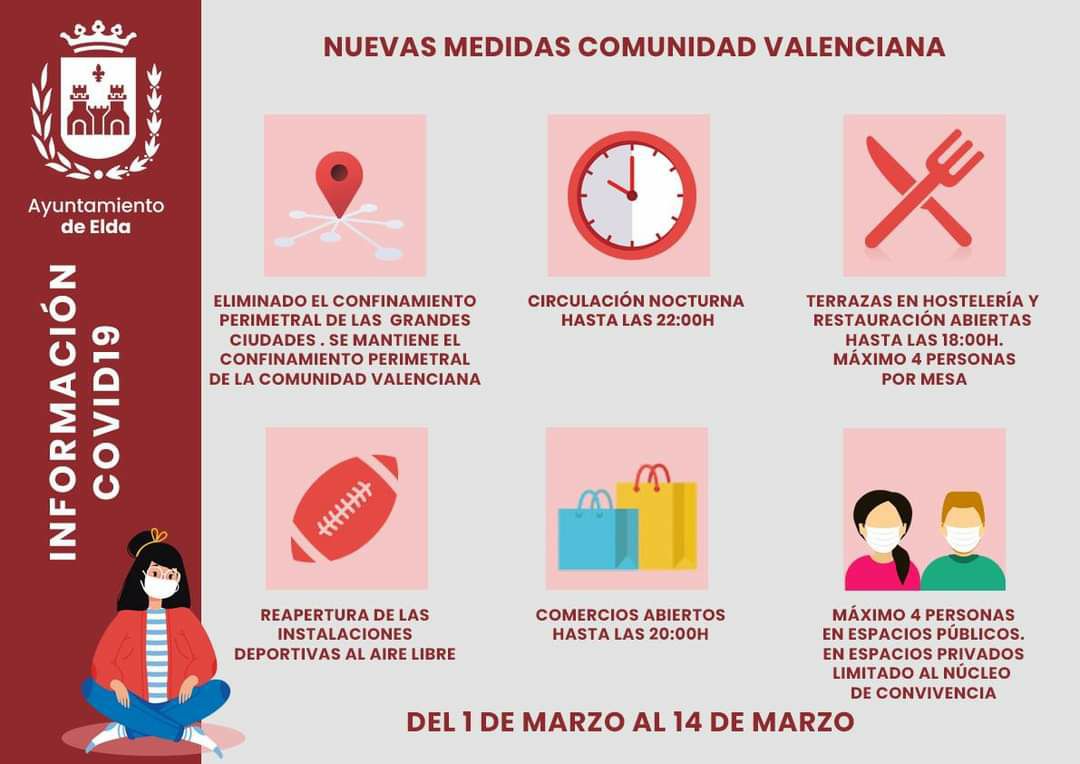 Elda reabre a partir de mañana los juegos infantiles y espacios deportivos de los parques públicos y retoma las actividades extraescolares en centros educativos fuera de las horas lectivas