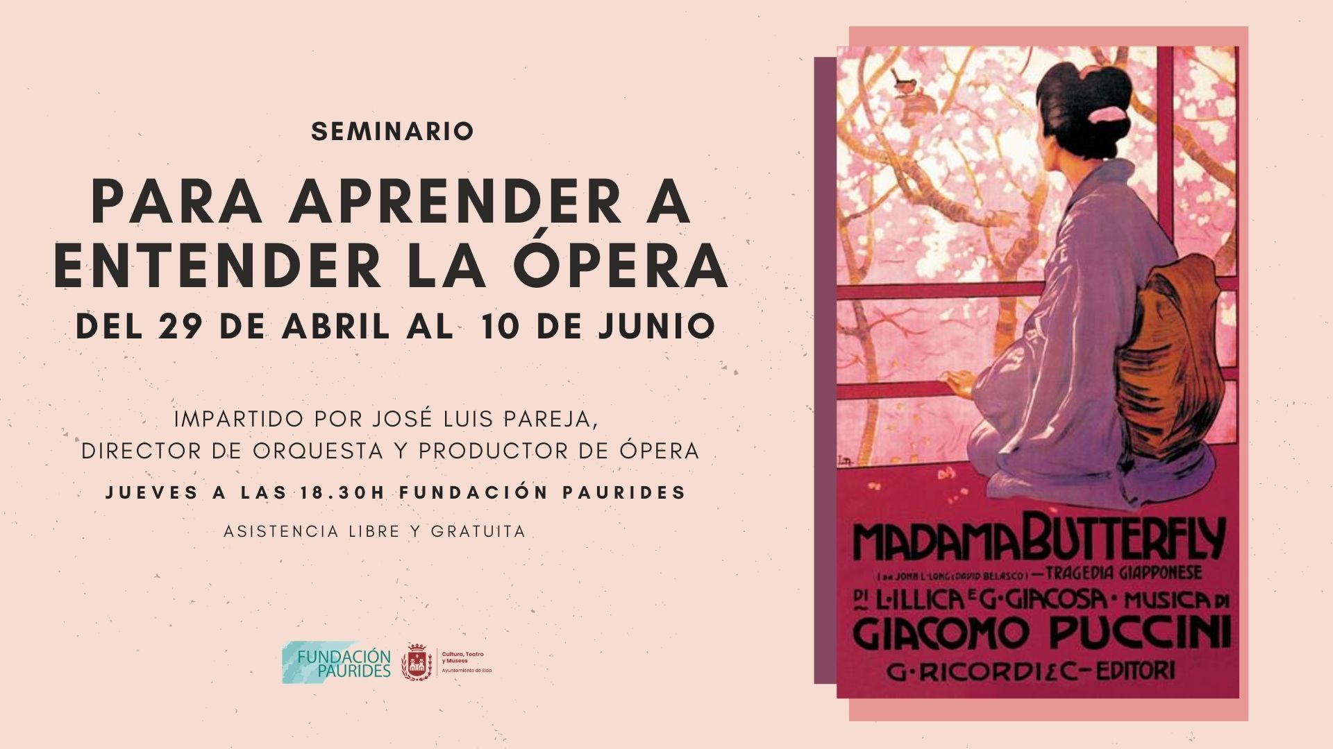 La Concejalía de Cultura organiza un seminario para aprender a entender a la ópera