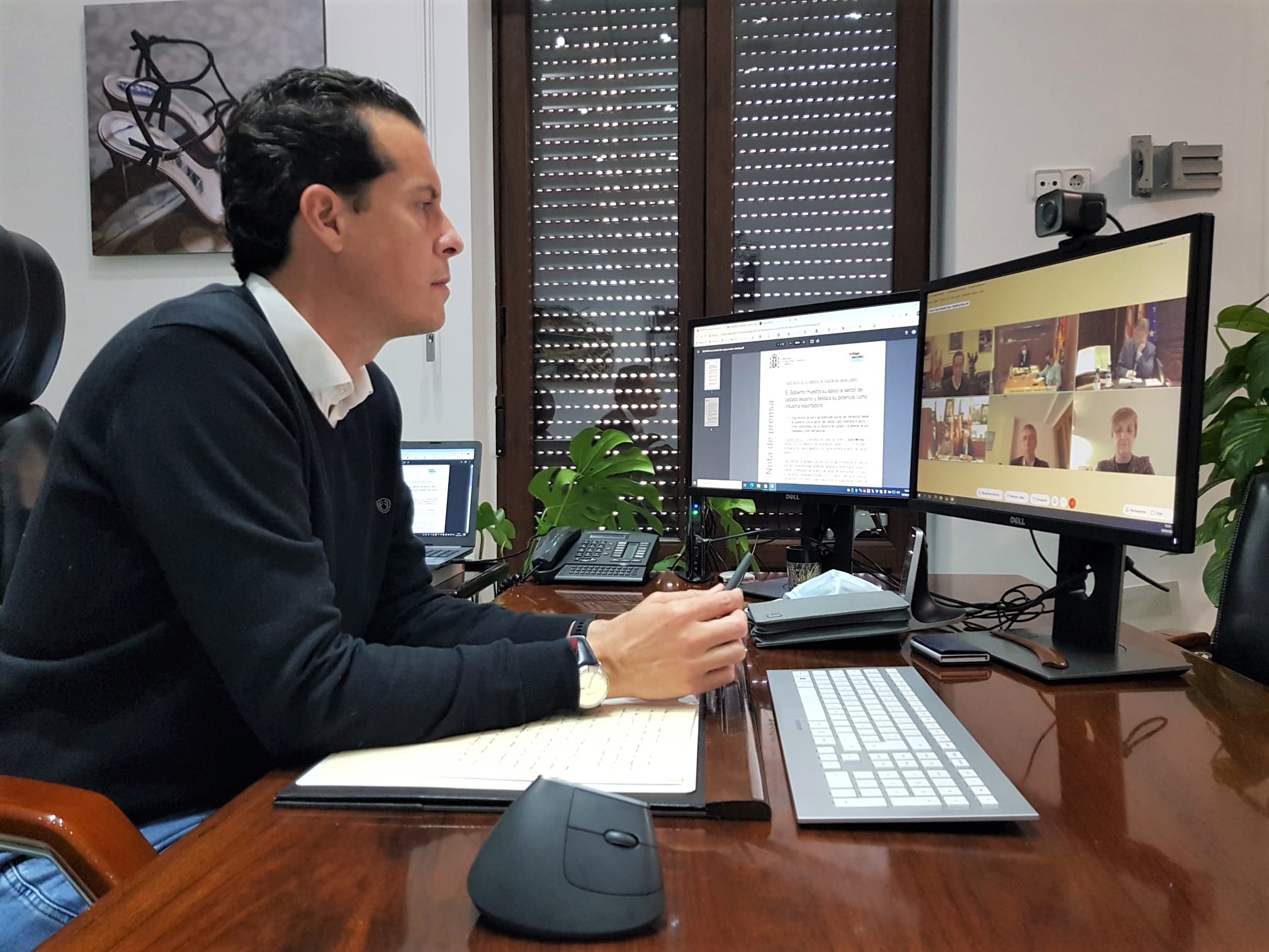 Rubén Alfaro: “La industria del calzado necesita en estos momentos confianza y tranquilidad, no  más incertidumbres ni preocupaciones”