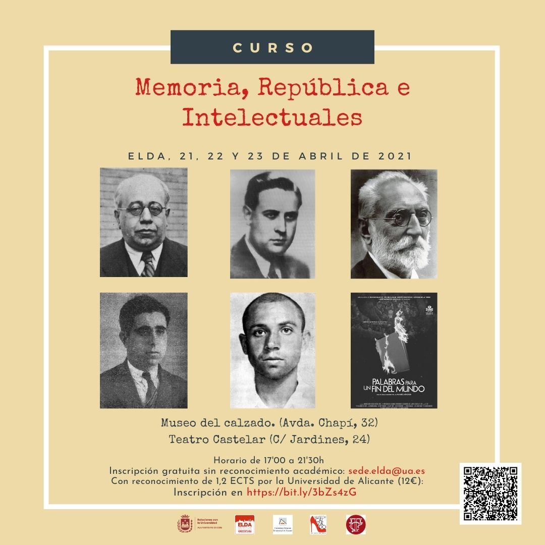 La Sede Universitaria de Elda organiza un curso sobre la influencia de los intelectuales en la comarca durante la Segunda República