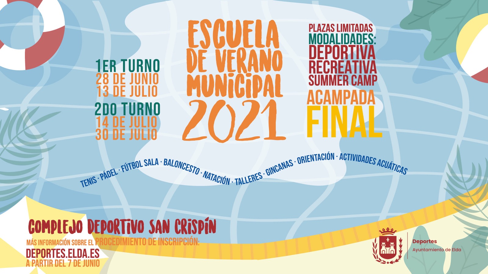 Un total de 600 niñas y niños podrán acceder a la Escuela Municipal de Verano, que tendrá inscripción online