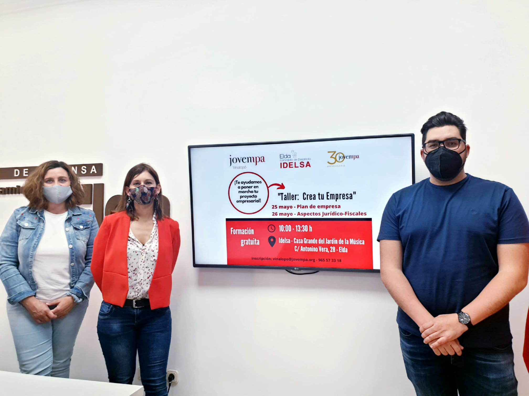 El Ayuntamiento de Elda firmará un convenio de colaboración con Jovempa para impulsar la puesta en marcha de nuevos proyectos empresariales y ayudar a su consolidación