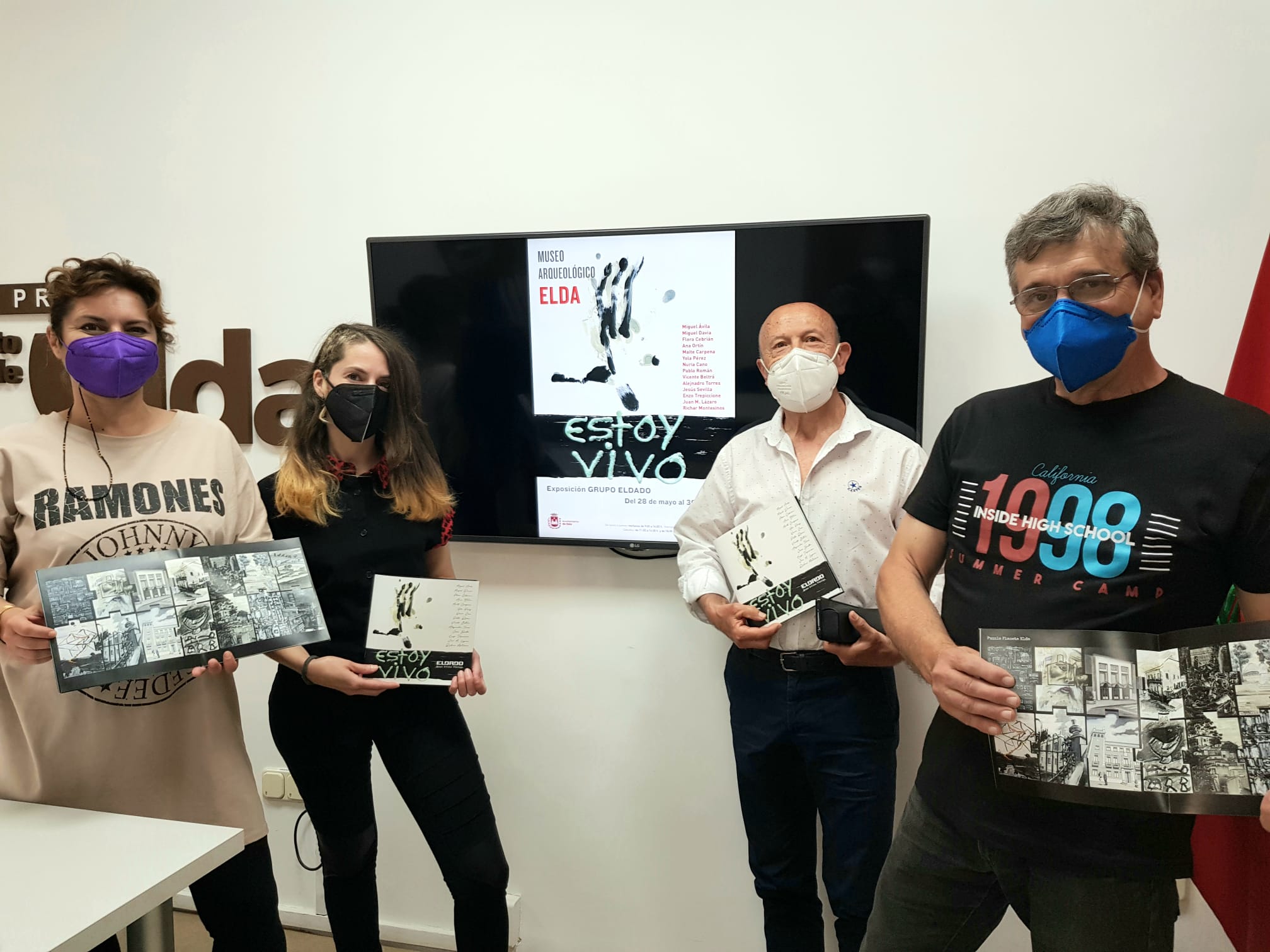 El Museo Arqueológico de Elda acoge la exposición ‘Estoy vivo’ del colectivo de artistas plásticos ELDADO