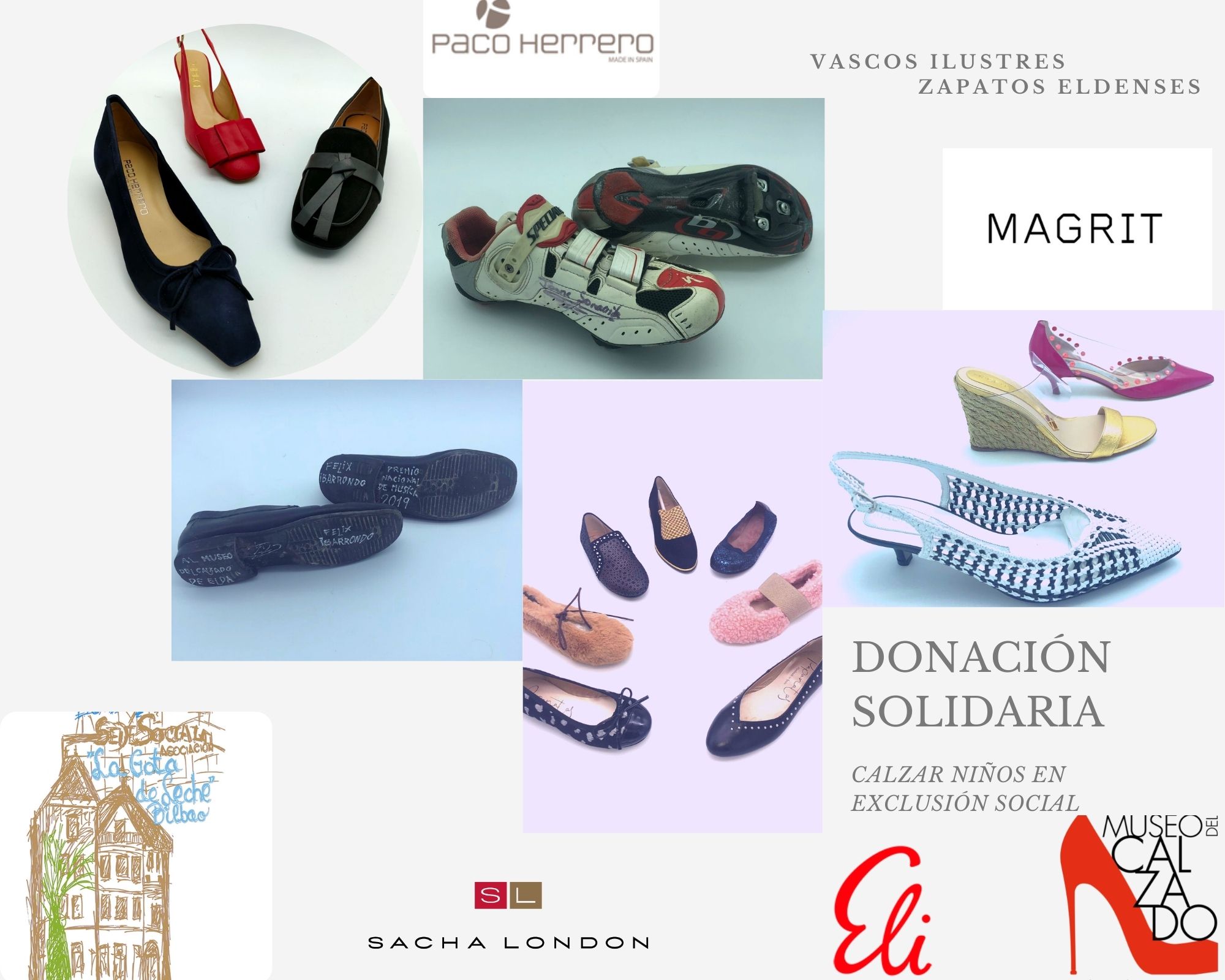 El Museo del Calzado de Elda recibe una nueva donación de zapatos de la asociación benéfica La Gota de Leche de Bilbao