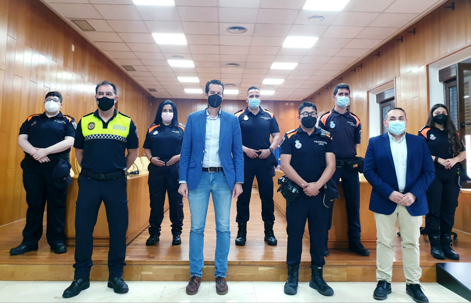 Protección Civil de Elda alcanza el mayor número de efectivos desde su implantación con la incorporación de cinco nuevos miembros