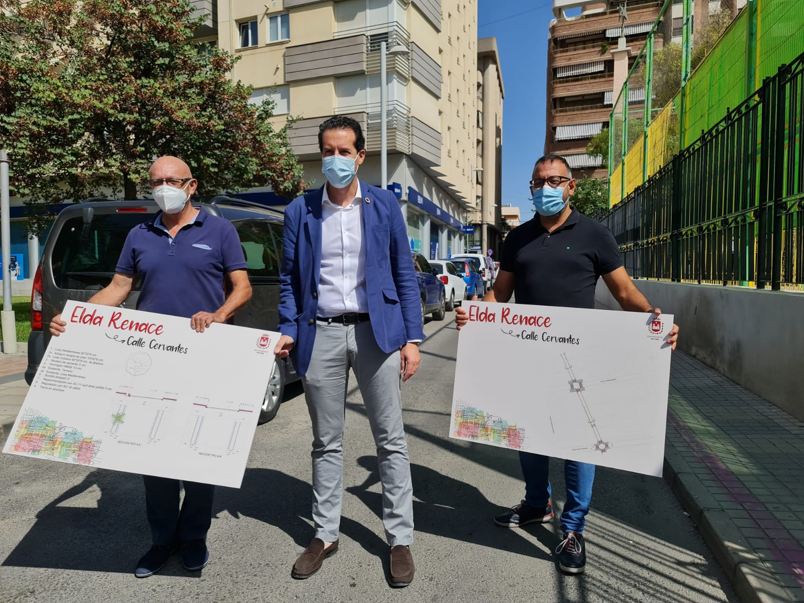 El Ayuntamiento de Elda mejorará la accesibilidad y la seguridad de los peatones en el entorno del Colegio Padre Manjón con la reforma de la calle Miguel de Cervantes