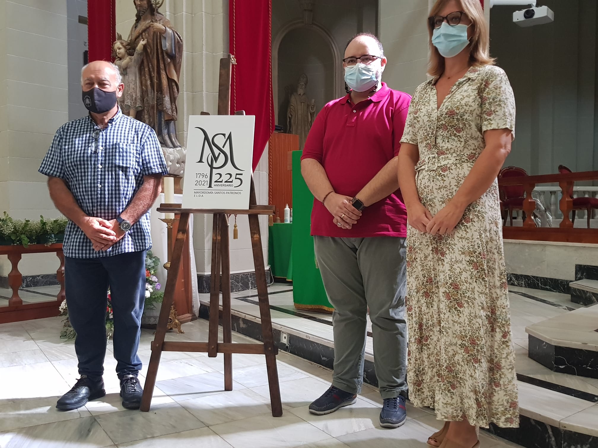 La Mayordomía de los Santos Patronos presenta el logotipo diseñado con motivo del 225 aniversario de su fundación