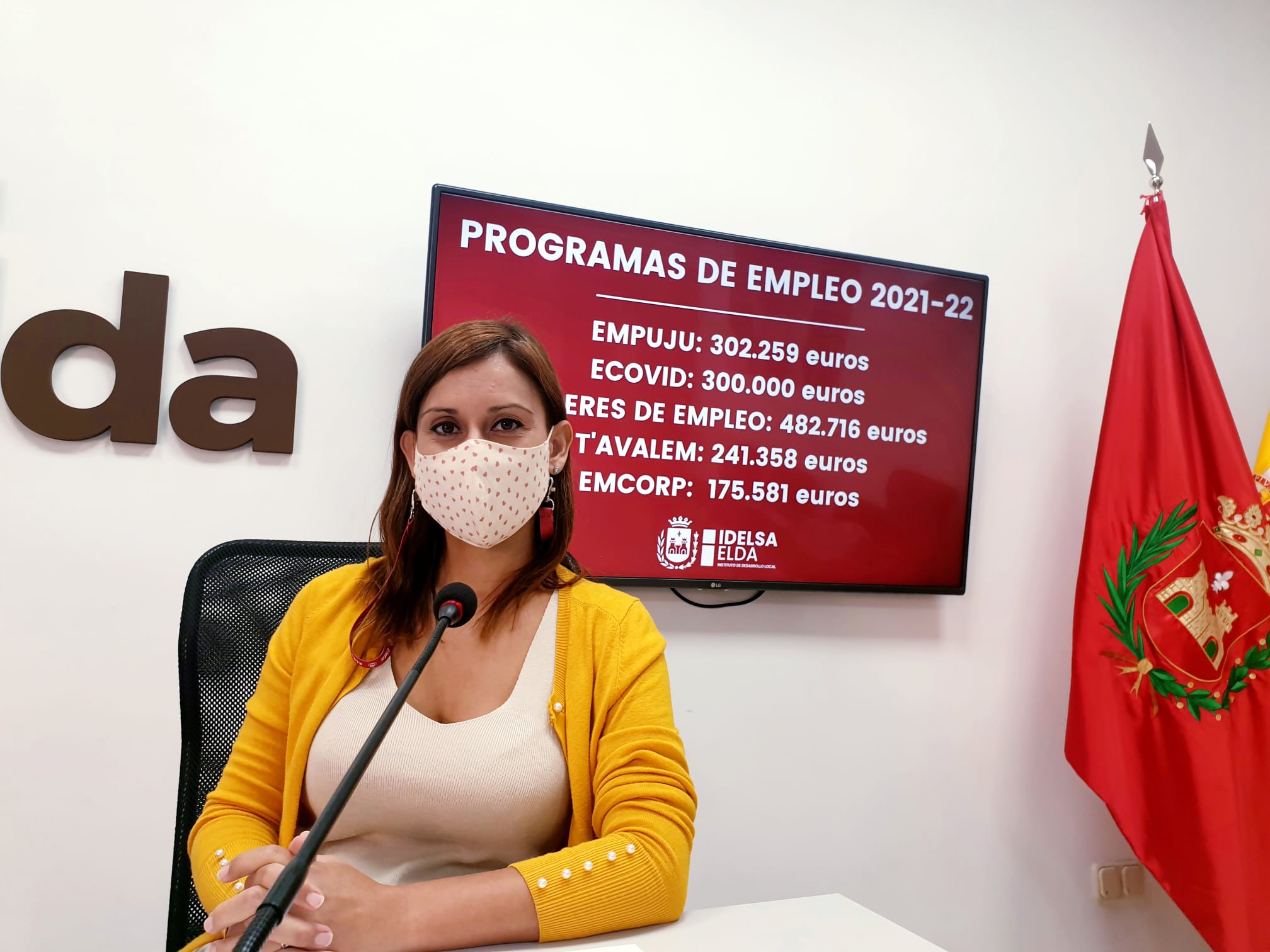 La concesión de los programas Ecovid y Empuju eleva a 1,5 millones de euros los fondos de la Generalitat captados en 2021 por el Ayuntamiento para crear empleo en Elda