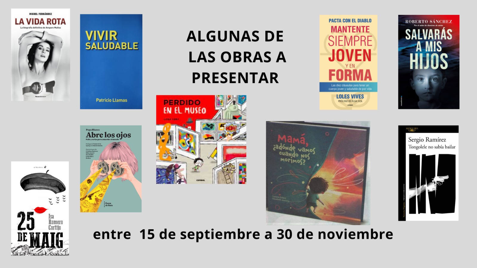 El Ciclo de Presentaciones Literarias Otoño 2021 continúa con un octubre dedicado a las mujeres