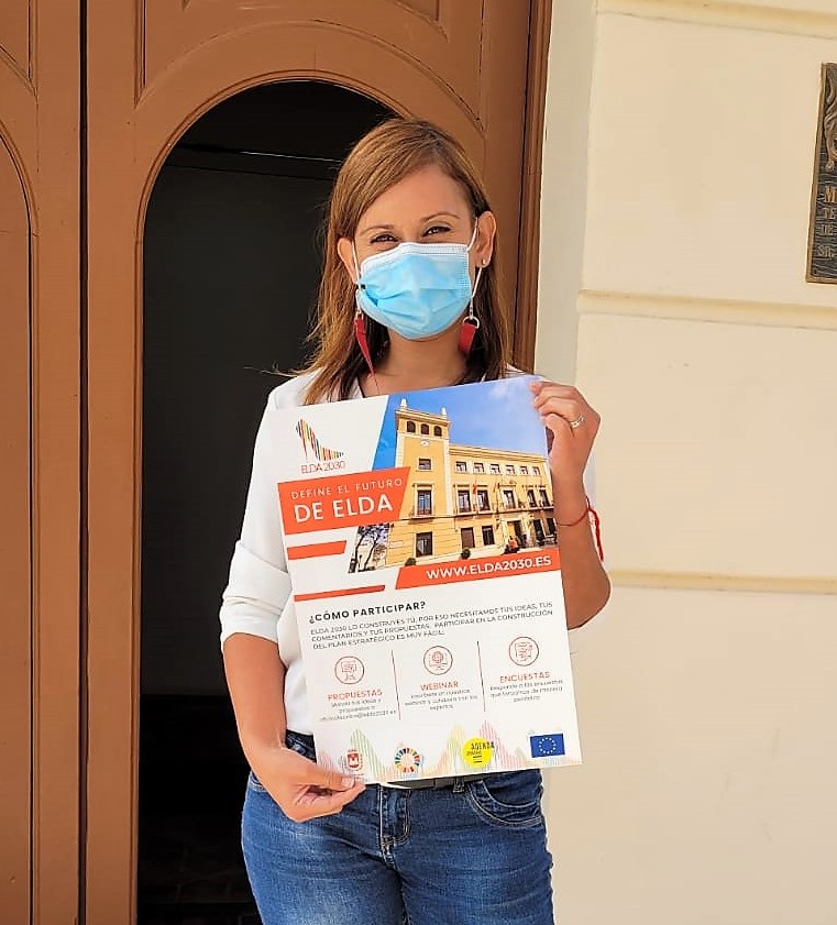 Los comercios eldenses inscritos en el Concurso #Elda2030 ya pueden recoger los carteles para incentivar la participación ciudadana en la redacción del Plan Estratégico
