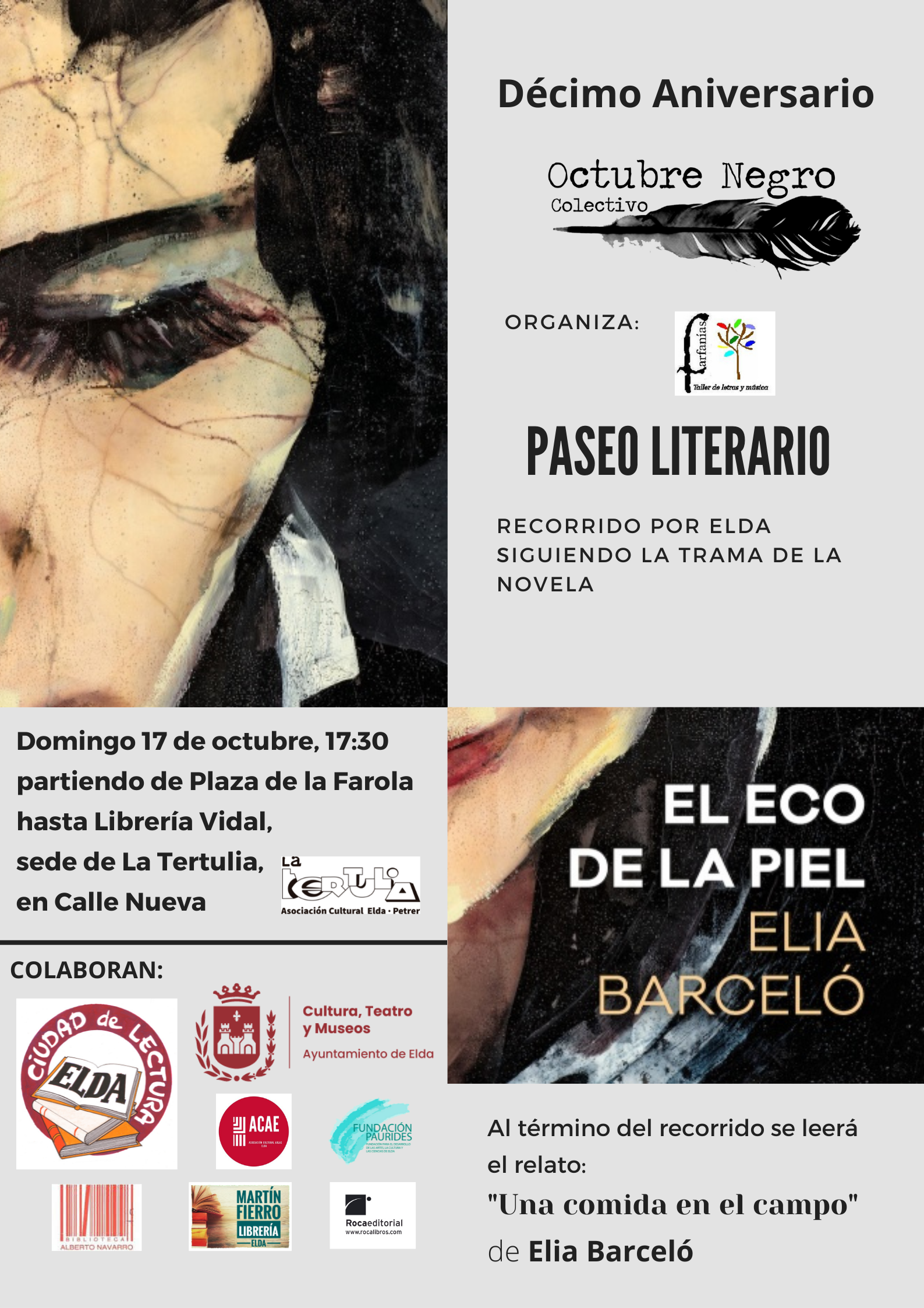 El programa de Presentaciones Literarias de Otoño continúa en octubre con un ensayo, dos álbumes infantiles y una novela histórica