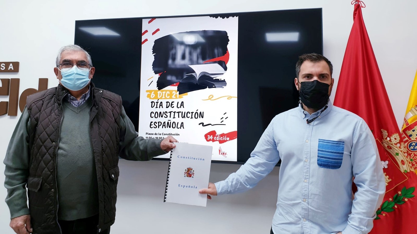 La Concejalía de Participación Ciudadana y la FAVE retoman la celebración del Día de la Constitución en su 43 aniversario