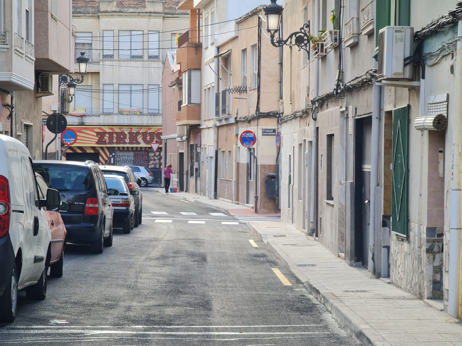 El Ayuntamiento de Elda finaliza la renovación de la red de agua potable, las aceras y el asfalto de la calle Teniente Durán
