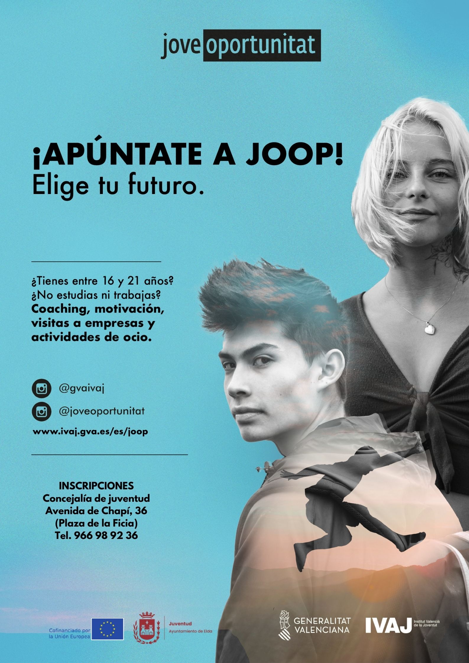 El Ayuntamiento de Elda abre el plazo de inscripción para participar en el programa de orientación juvenil ‘Jove Oportunitat 2022’