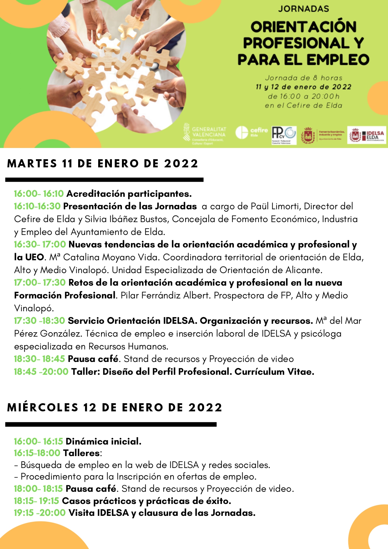 Idelsa organiza unas jornadas para orientar al alumnado de FP en la búsqueda de empleo tras la finalización de los estudios