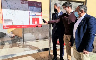 Un código QR permitirá a los usuarios y usuarias del transporte urbano de Elda conocer el tiempo de espera para la llegada del siguiente autobús