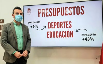 El Ayuntamiento de Elda apuesta por el deporte y la educación con un aumento del presupuesto conjunto de ambas áreas del 12% para 2022