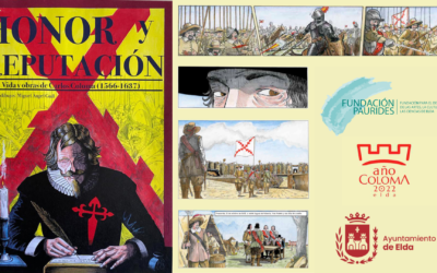 Miguel Ángel Guill pone imágenes a la vida y obra de Carlos Coloma con un cómic que recoge el importante papel que jugó el militar y diplomático eldense en la corte de Felipe IV