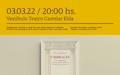 Ensayo, historia y poesía protagonizarán el ciclo de presentaciones literarias ‘Elda, Ciudad de Lectura’ durante el mes de marzo