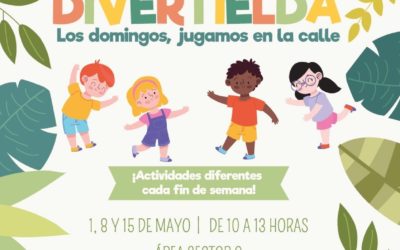 El Ayuntamiento de Elda impulsa el ocio familiar en la calle con ‘DivertiElda’, una actividad que llenará de diversión y juegos infantiles los domingos del mes de mayo